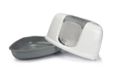 Beeztees kattenbak Nestor Corner Grijs/Wit 58 x 45 x 40 cm