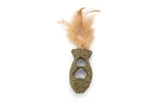 Beeztees kattenspeeltje Catnip Vis met veren 12 cm