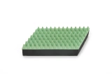 Beeztees rubber massageborstel klein Mint 13 cm