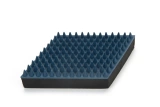 Beeztees rubber massageborstel groot Blauw 16 cm