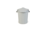 Curver voerton met deksel lichtgrijs 23 liter/9-11 kg