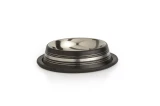 Beeztees Eet- en drinkbakje Stripes Zwart 11 cm