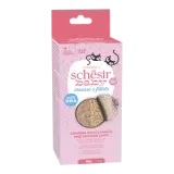 Schesir Baby Kitten Blik Bouillon Kip & Zalm Mousse & Fillets 3 x 55 gram