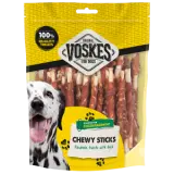 Voskes hondensnack Runderhuidsticks Eend 400 gram