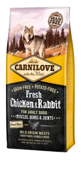 Carnilove Grain Free Fresh Chicken & Rabbit Adult 12 kg