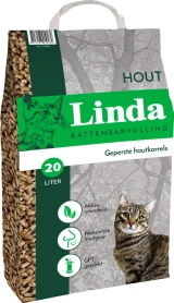 Linda kattenbakvulling Houtkorrel 20L