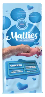 Matties Premium hondenvoer Puppy/Junior Chicken 12 kg