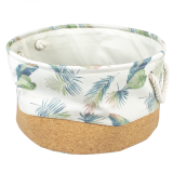 Duvo+ Siesta Palm cork & poly mand rond Meerkleurig