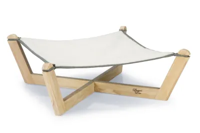 Designed by Lotte Houten Hangmat Gaia Grijs 51 x 51 x 18,5 cm