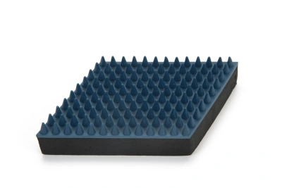 Beeztees rubber massageborstel groot Blauw 16 cm