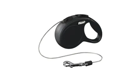FLEXI NEW CLASSIC KOORD XS ZWART 3 METER