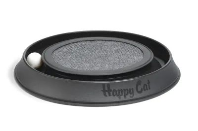 Beeztees plastic kattenspeeltje Happy Cat Antraciet