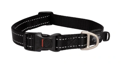 Rogz hondenhalsband Fanbelt L Zwart