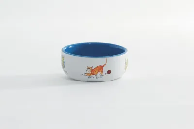 POEZENSCHAAL KAT DECORATIE 11,5 CM
