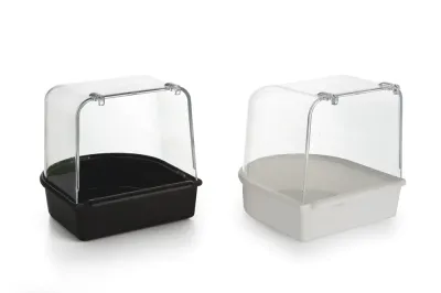 Beeztees plastic badhuisje Wit 13 x 13 x 13 cm