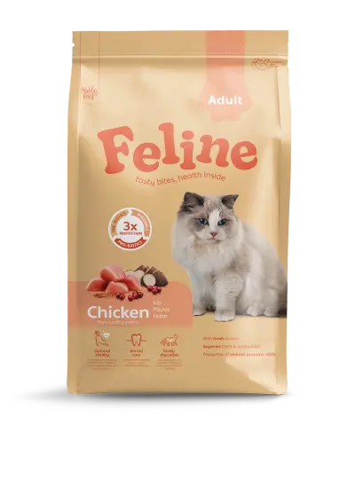 HobbyFirst Feline Kattenvoer Adult Chicken 4,5 kg