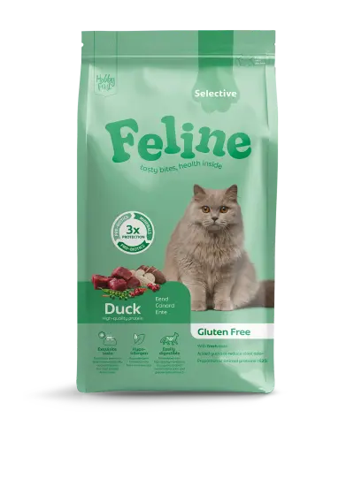 HobbyFirst Feline Kattenvoer Sensitive Selective Duck 1,5 kg