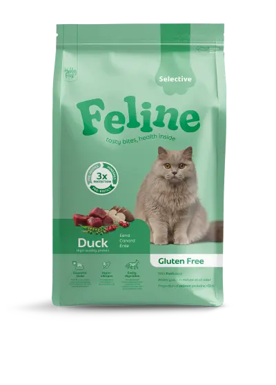 HobbyFirst Feline Kattenvoer Sensitive Selective Duck 4,5 kg