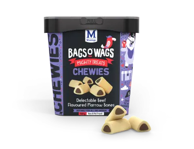 Montego Bags O' Wags Hondensnack Chewies Beef Marrow Bones Tub 500 gram