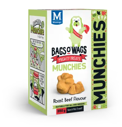 Montego Bags O' Wags Hondensnack Munchies Beef 350 gram