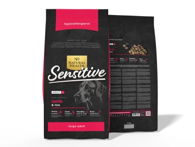 Natural Health hondenvoer Adult Lam Large Bites 12,5 kg