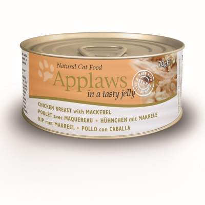 Applaws natvoer Cat Jelly Chicken & Mackerel 70 gram