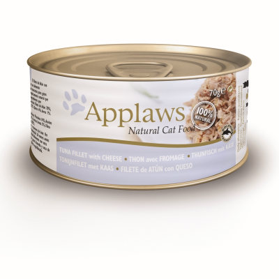 Applaws natvoer Cat Tuna Fillet & Cheese 70 gram