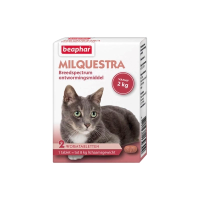 Beaphar Milquestra kat vanaf 2 kg 2 tabletten
