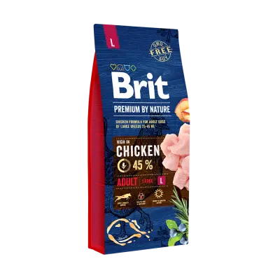 Brit Premium by Nature hondenvoer Adult L 15 kg