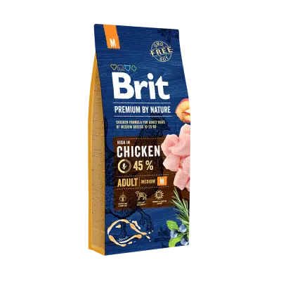 Brit Premium by Nature hondenvoer Adult M 15 kg