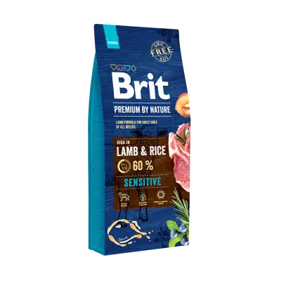 Brit Premium by Nature hondenvoer Sensitive Lamb 15 kg
