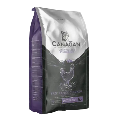 Canagan Grain Free Cat Light/Senior/Sterilised 4 kg