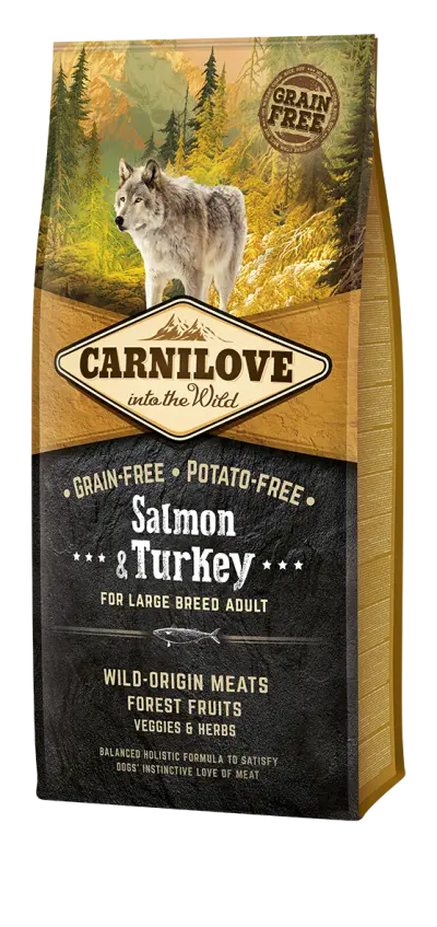 Carnilove Grain Free Salmon & Turkey Adult Large Breed 12 kg