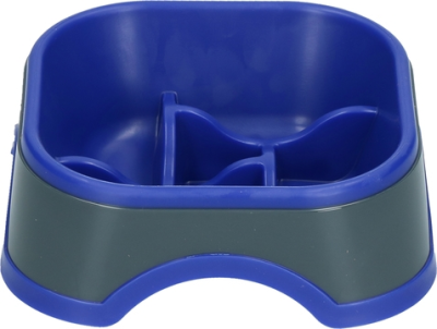 Eat Slow Live Longer anti schrokbak Amaze Pinwheel M Blauw