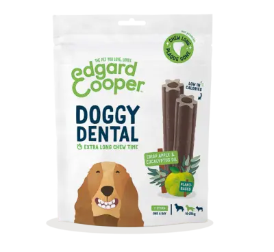 Edgard & Cooper Doggy Dental Apple/Eucalyptus 7 stuks Medium