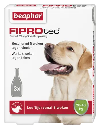 Beaphar Fiprotec 20-40 kg 3 pipetten