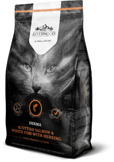 Riverwood Cat Derma Scottish Salmon, White Fish with Herring 6 kg