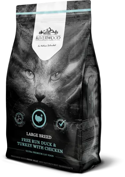Riverwood Cat Large Breed Duck, Turkey with Chicken 6 kg
