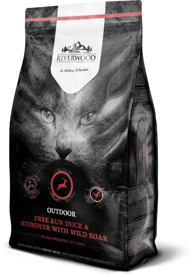Riverwood Cat Outdoor Duck, Reindeer with Wild Boar 6 kg