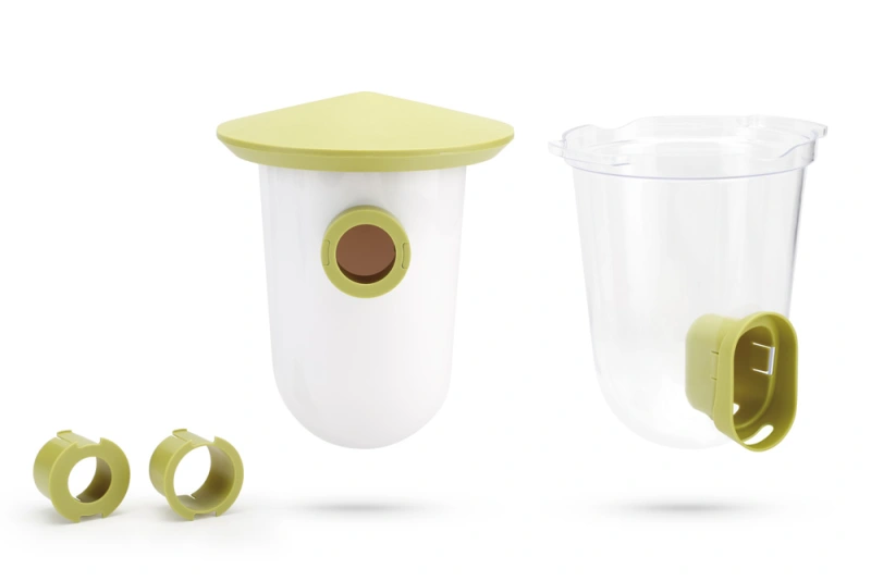 Plastic Singing Friend set Groen