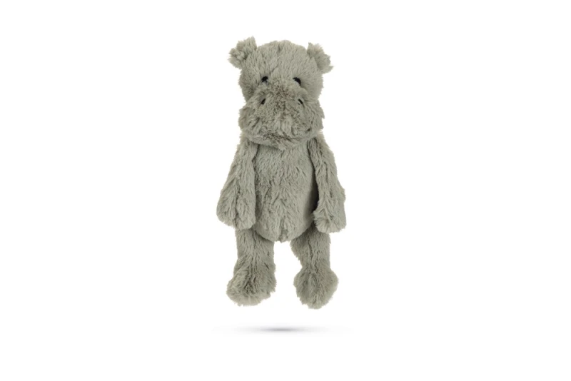 Beeztees Pluche hondenspeeltje Nijlpaard Quin Grijs 40 cm