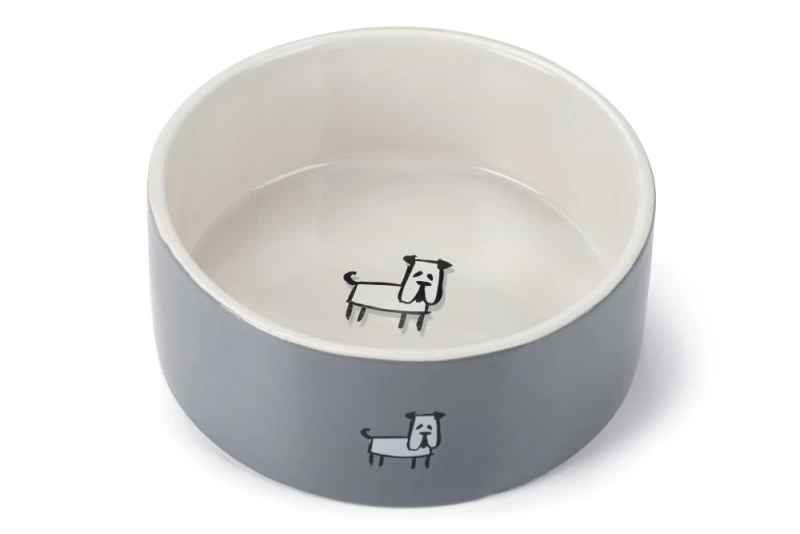 Beeztees Keramieke Eetbak Lou Grijs 21,5 cm