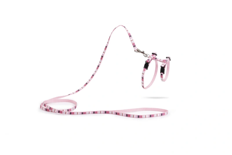Beeztees nylon kittentuigje Joy Roze
