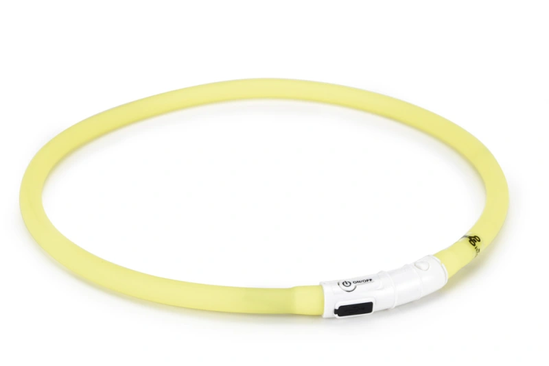 Beeztees LED halsband Dogini Geel