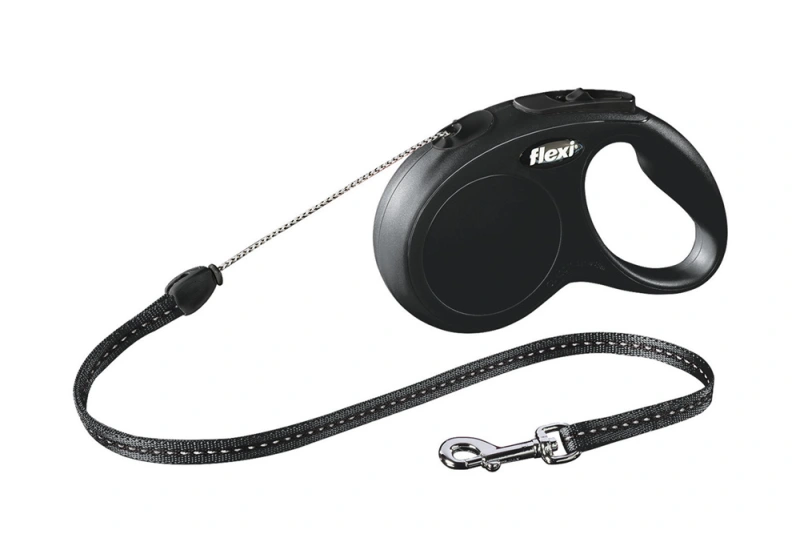 FLEXI NEW CLASSIC KOORD S ZWART 5 METER