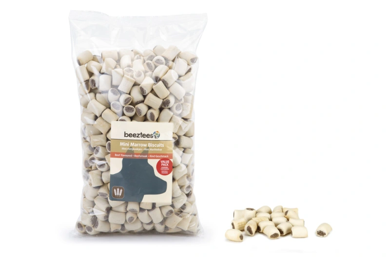 Beeztees Mini Mergkoekjes Rund Voordeelverpakking 1400 gram