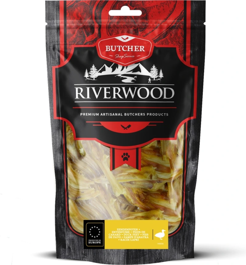 Riverwood hondensnack Butchers Duck Feet 200 gram