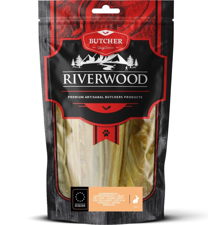 Riverwood hondensnack Butchers Rabbit Hide 150 gram
