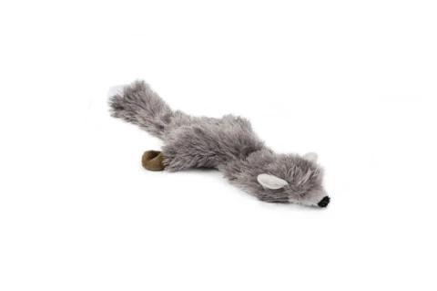Beeztees Flatino Pluche Vos Grijs 30 cm