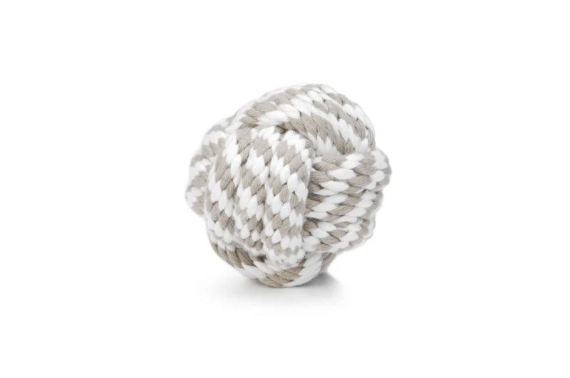 Beeztees touwbal grijs/beige 10 cm